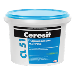 Ceresit CL-51 Эластичная гидроизоляционная мастика (5кг) - фото 5587